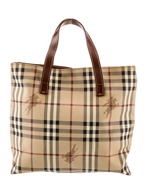 vintage burberry totes|burberry haymarket tote price.